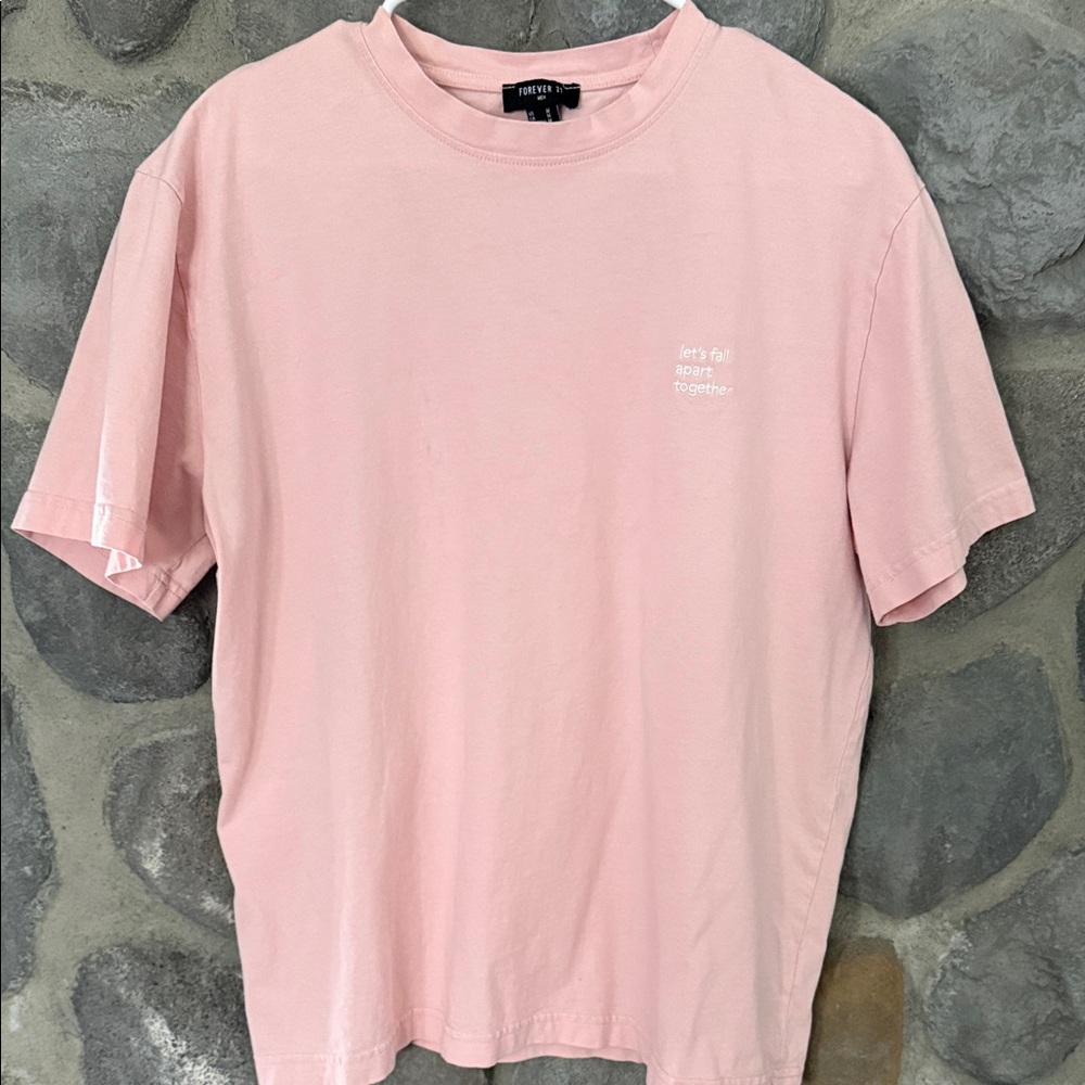 Forever 21 Pink Short Sleeve Tee Men’s size M